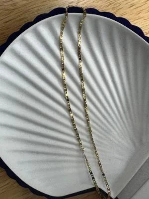 Collier chaine fine 18K verguld met roestvrij staal - Nieuw – photo 4